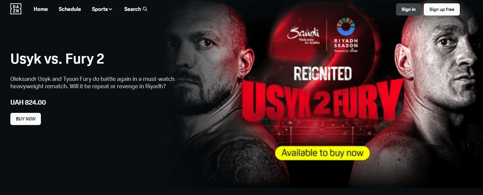 Усик Ф'юрі де дивитись